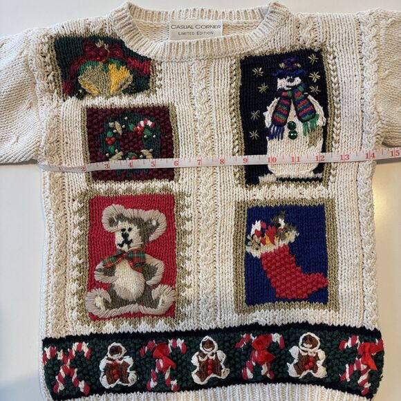 Children's Vintage Christmas Sweater Winter Ugly Knit Holiday - Picture 5 of 9